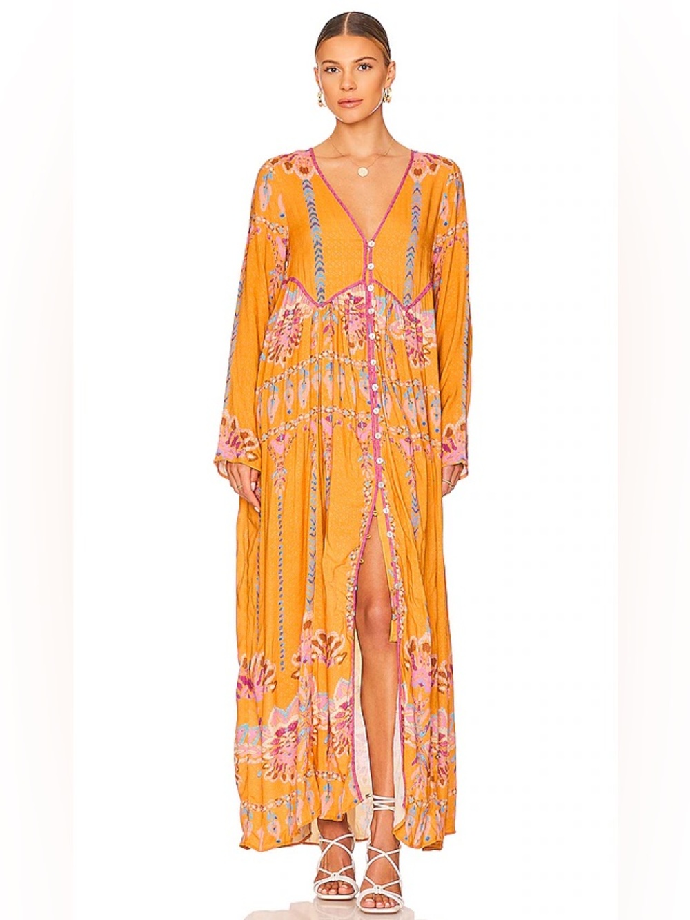 Free People Foley Maxi Dress in Daylight Size S